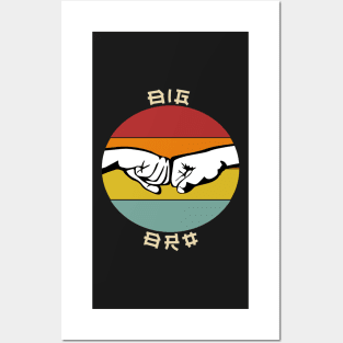 Big Bro , brother   gift  idea ,  cool bro  , Retro Posters and Art